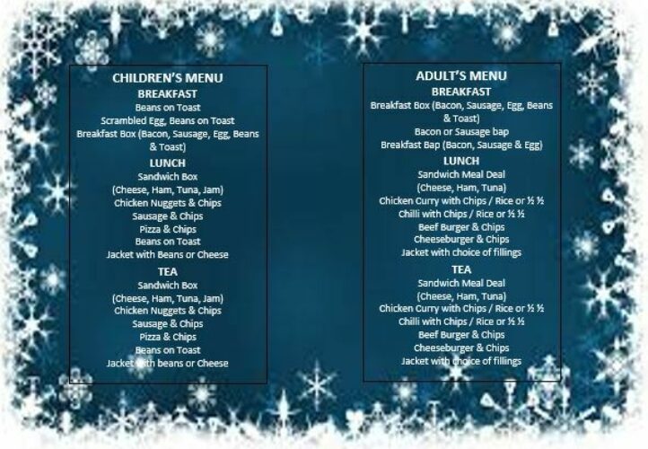 Christmas menu 21